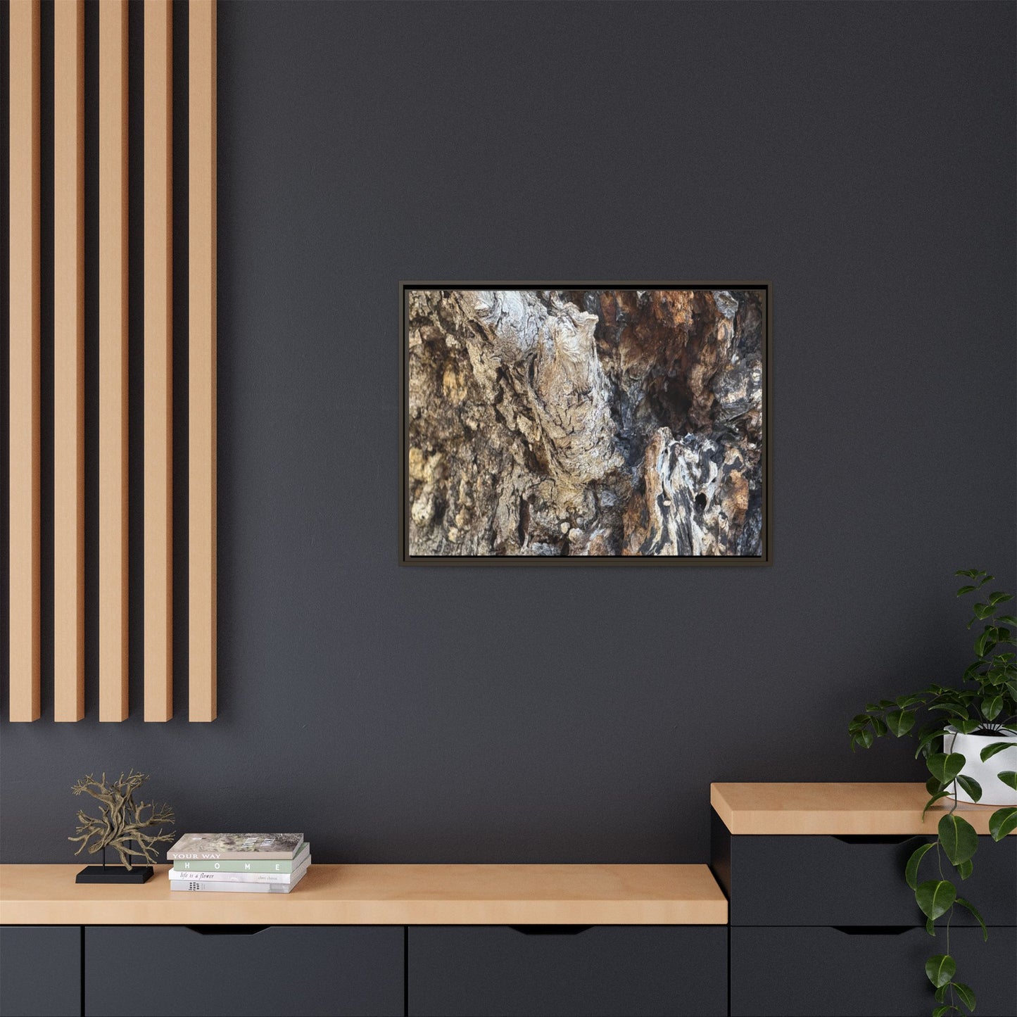 Ancient Tree Texture - Unique Stretched Canvas Wall Art - Art By Earth