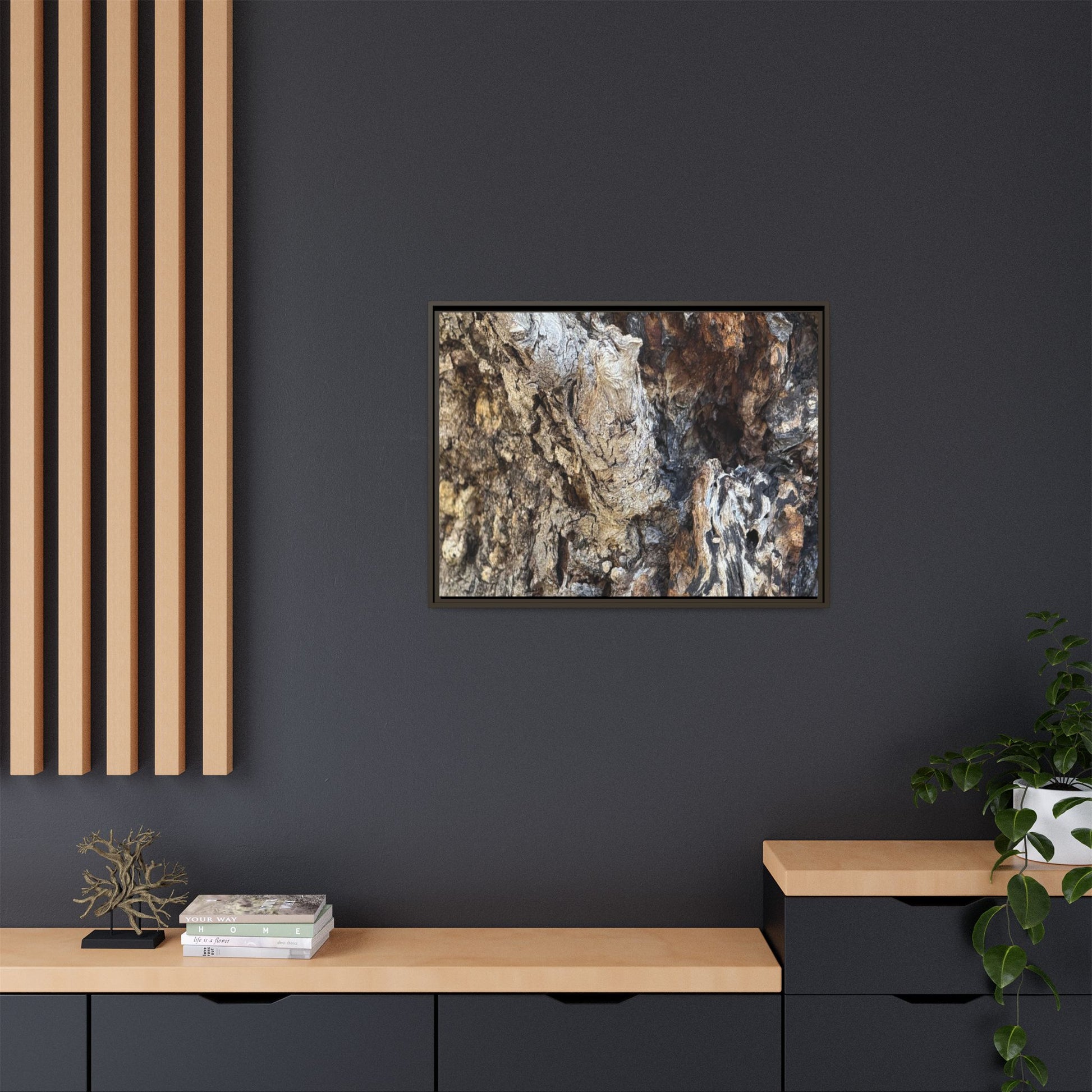 Ancient Tree Texture - Unique Stretched Canvas Wall Art - Art By Earth