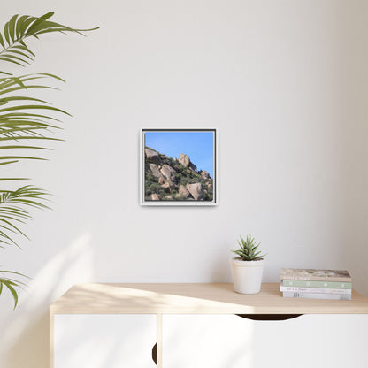 Ancient Boulders in Arid Landscape - Unique Stretched Canvas Wall Art - Art By Earth