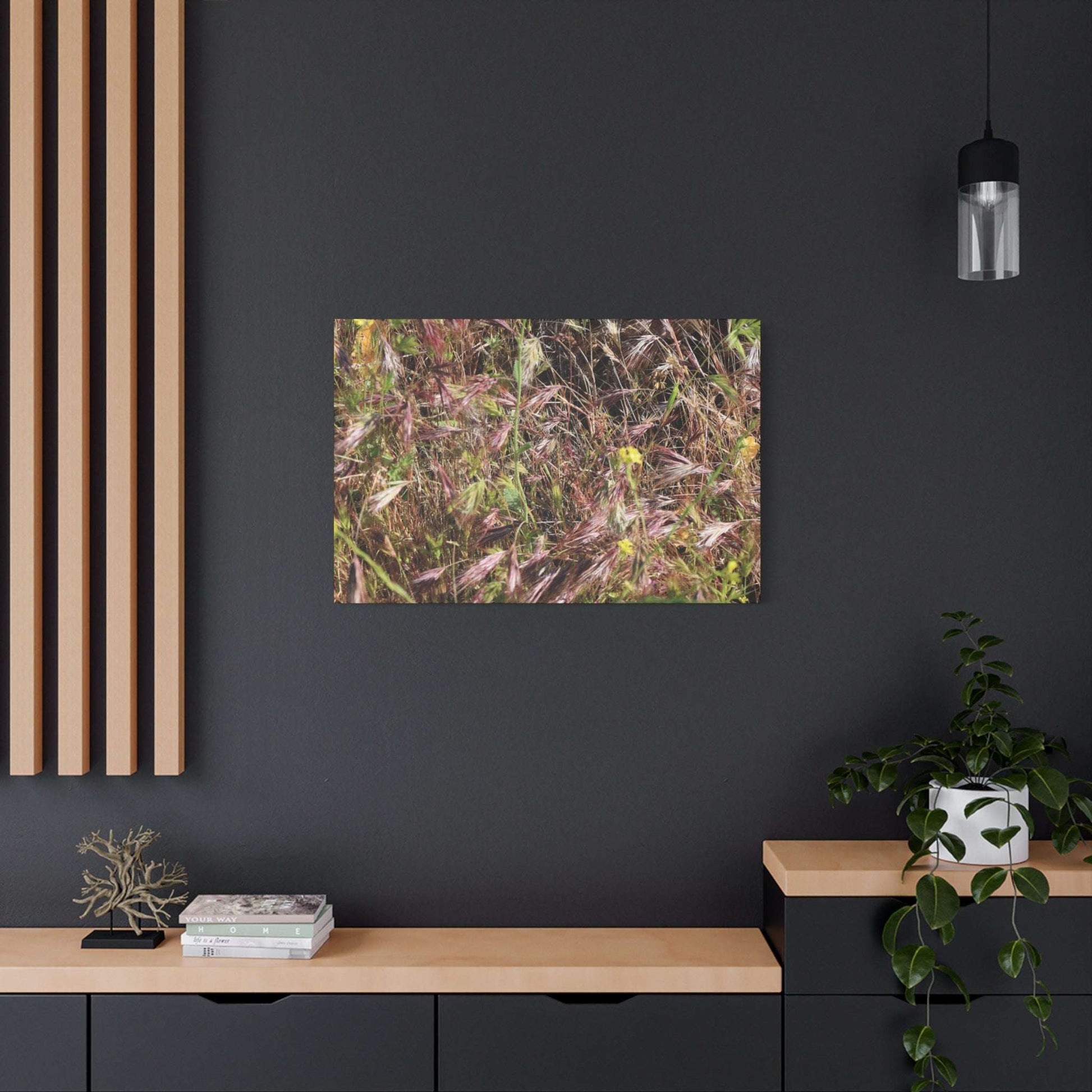 Autumn Wildflower Meadow in Transition - Unique Frameless Canvas Wall Art - Art By Earth