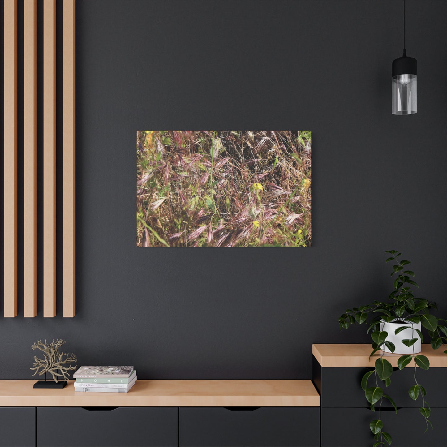 Autumn Wildflower Meadow in Transition - Unique Frameless Canvas Wall Art - Art By Earth