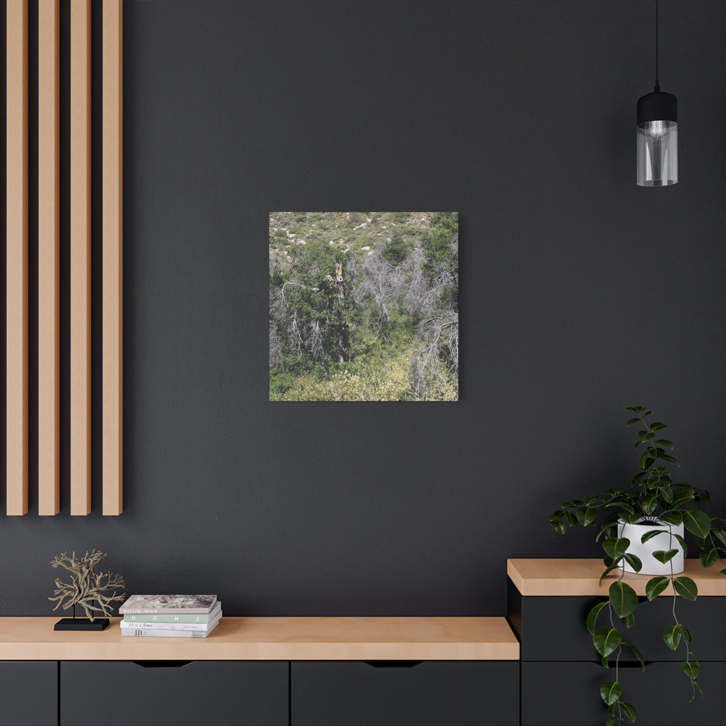 Drought-Stricken Forest - Unique Frameless Canvas Wall Art