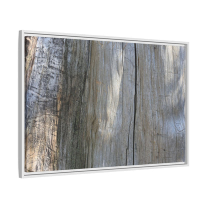 Cracked Timber Texture - Unique Stretched Canvas Wall Art