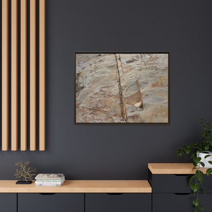 Sedimentary Symphony - Unique Stretched Canvas Wall Art - Art By Earth