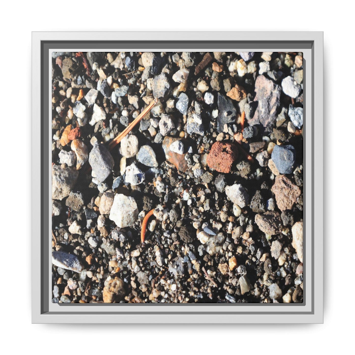 Stones and Soil - Unique Stretched Canvas Wall Art