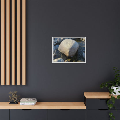 Rocky Riverbed - Unique Stretched Canvas Wall Art - Art By Earth