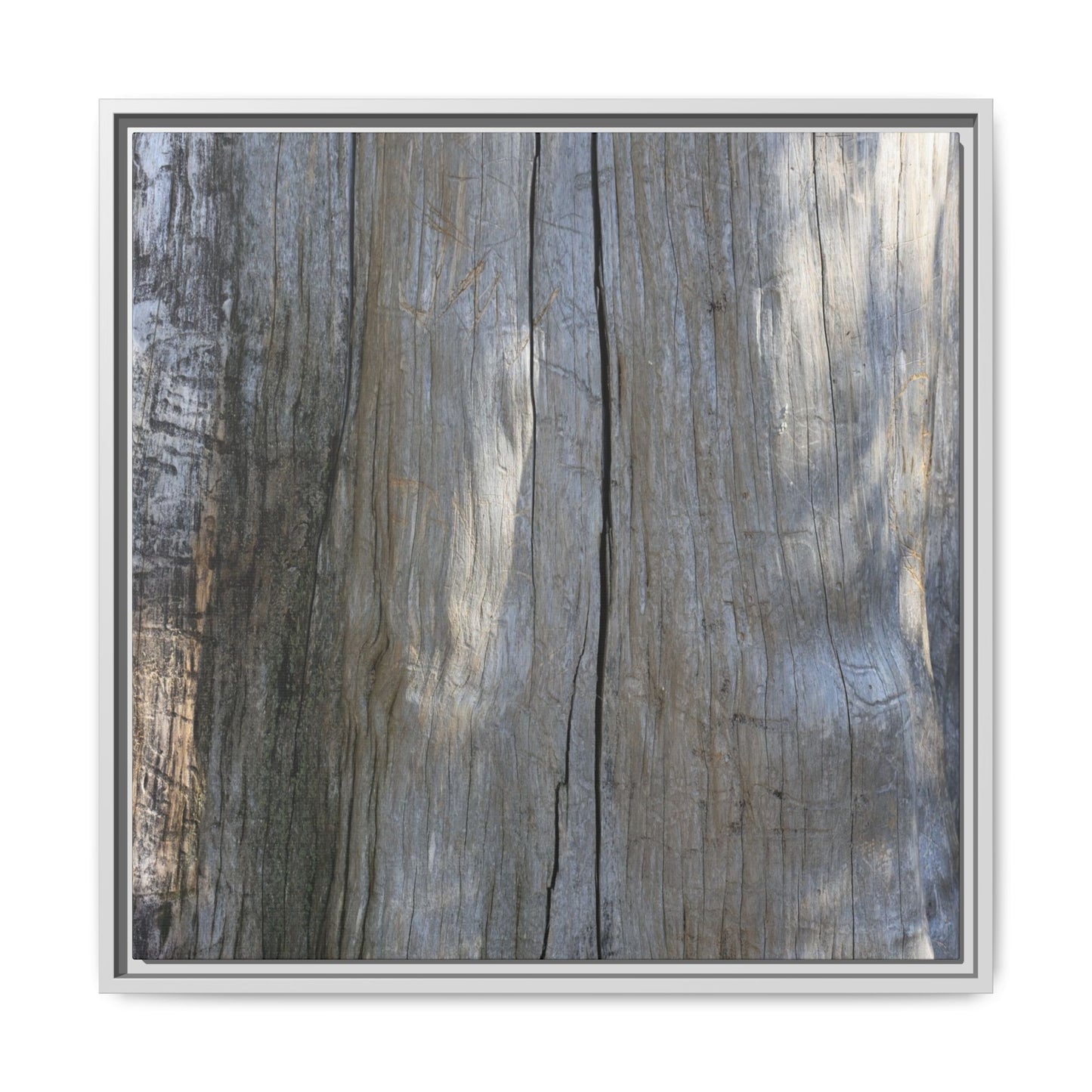 Weathered Wood Surface - Unique Stretched Canvas Wall Art