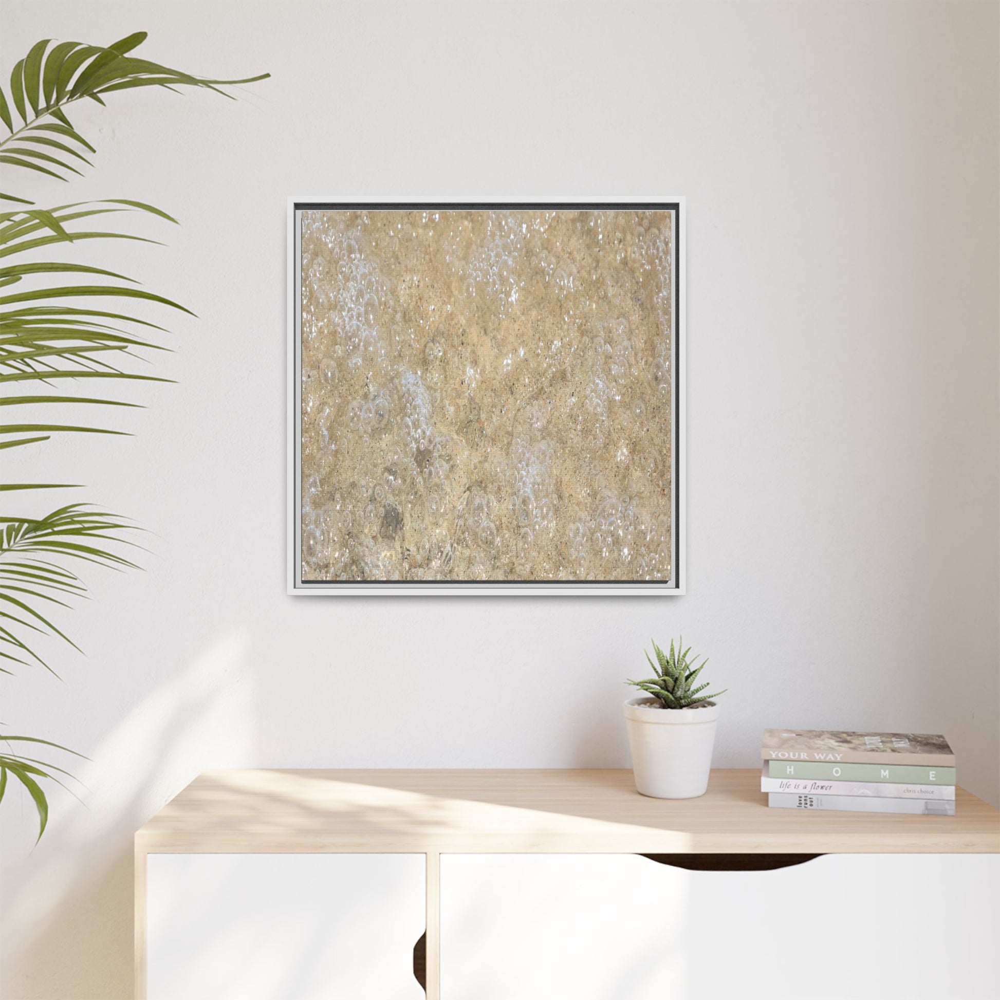 Bubbling Sand - Unique Stretched Canvas Wall Art - Art By Earth