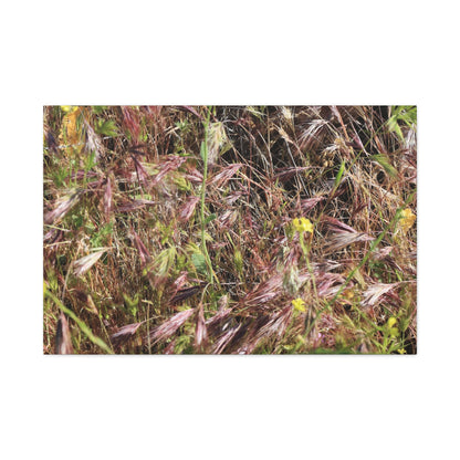 Autumn Wildflower Meadow in Transition - Unique Frameless Canvas Wall Art - Art By Earth