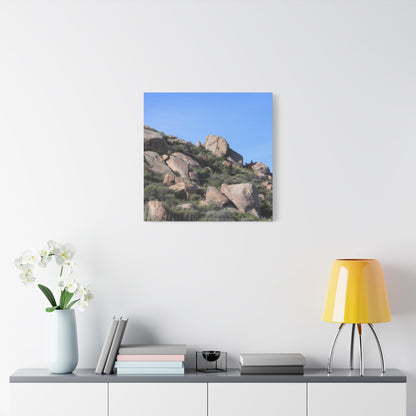 Desert Boulder Formation - Unique Frameless Canvas Wall Art - Art By Earth