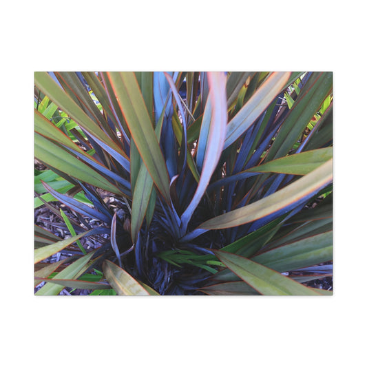 Twisted Blades of Verdant Symphony - Unique Frameless Canvas Wall Art - Art By Earth