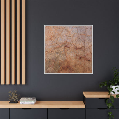Russet Fissures - Unique Stretched Canvas Wall Art - Art By Earth