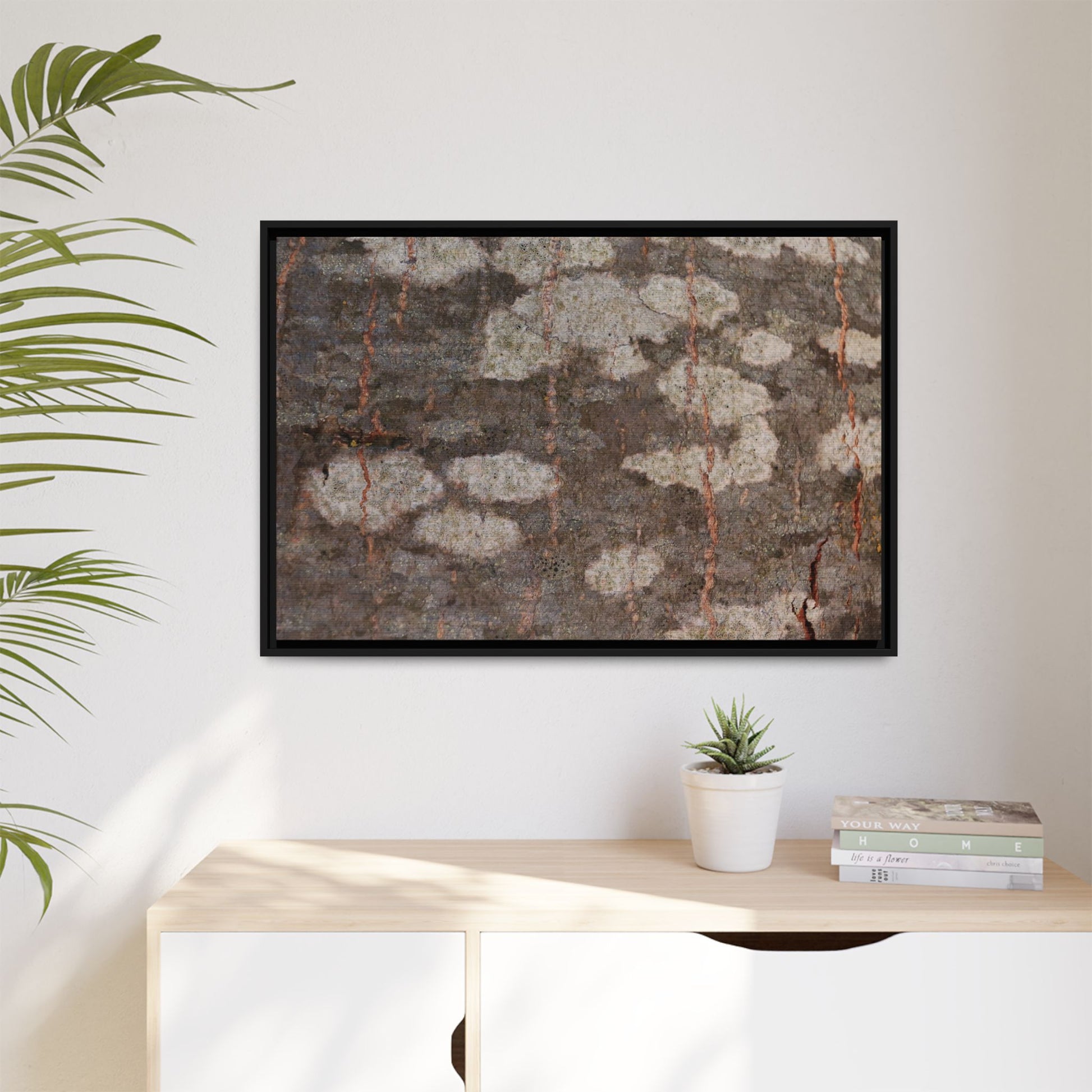 Lichen's Legacy - Unique Stretched Canvas Wall Art - Art By Earth