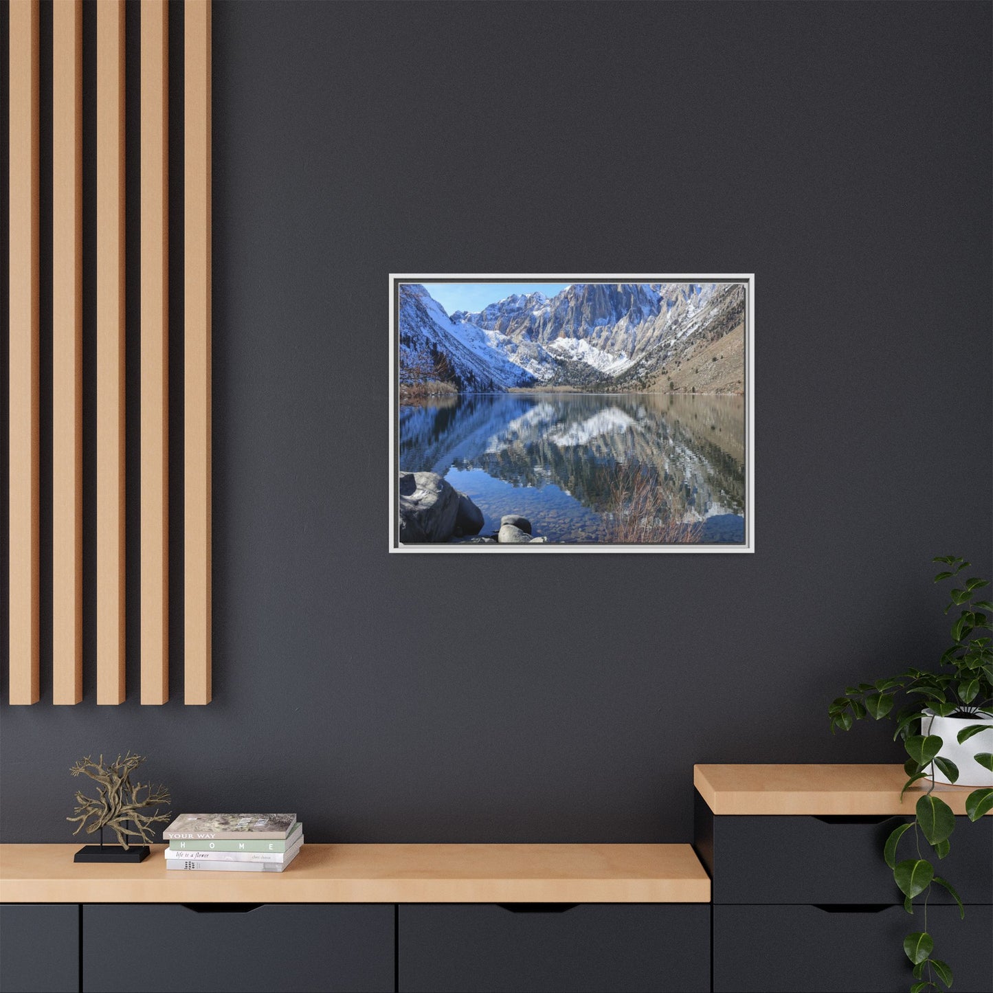 Reflections of Stillness - Unique Stretched Canvas Wall Art
