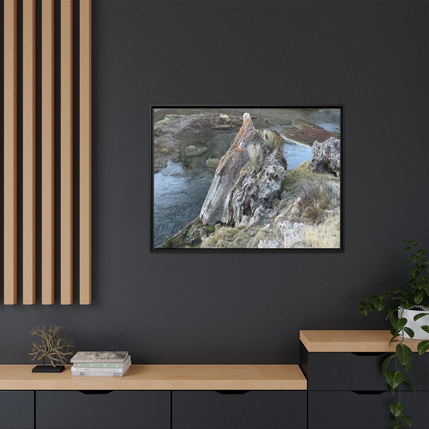 Carved by Water - Unique Stretched Canvas Wall Art