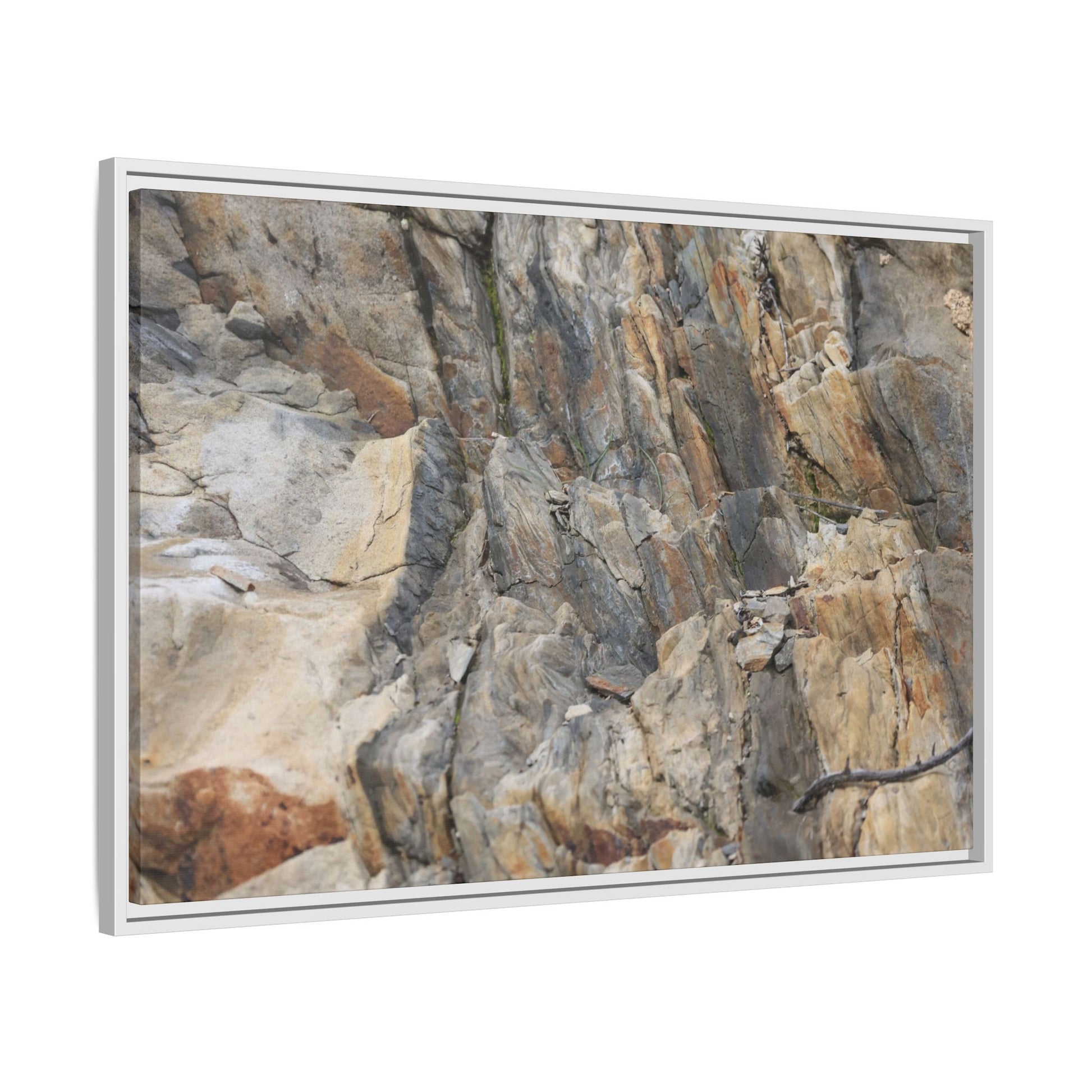 Stone's Silent Symphony - Unique Stretched Canvas Wall Art - Art By Earth