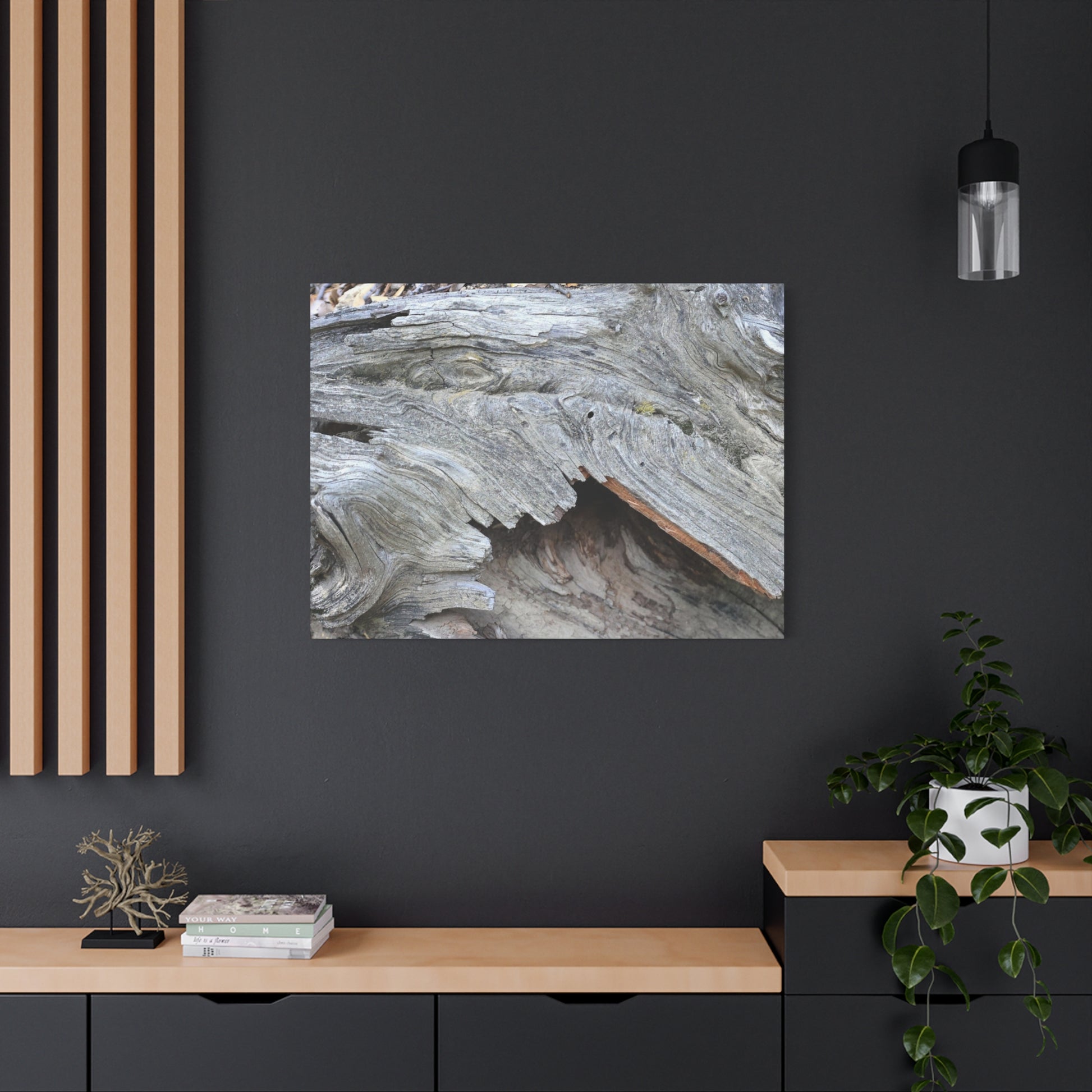 Whispers of Ancient Wood - Unique Frameless Canvas Wall Art - Art By Earth
