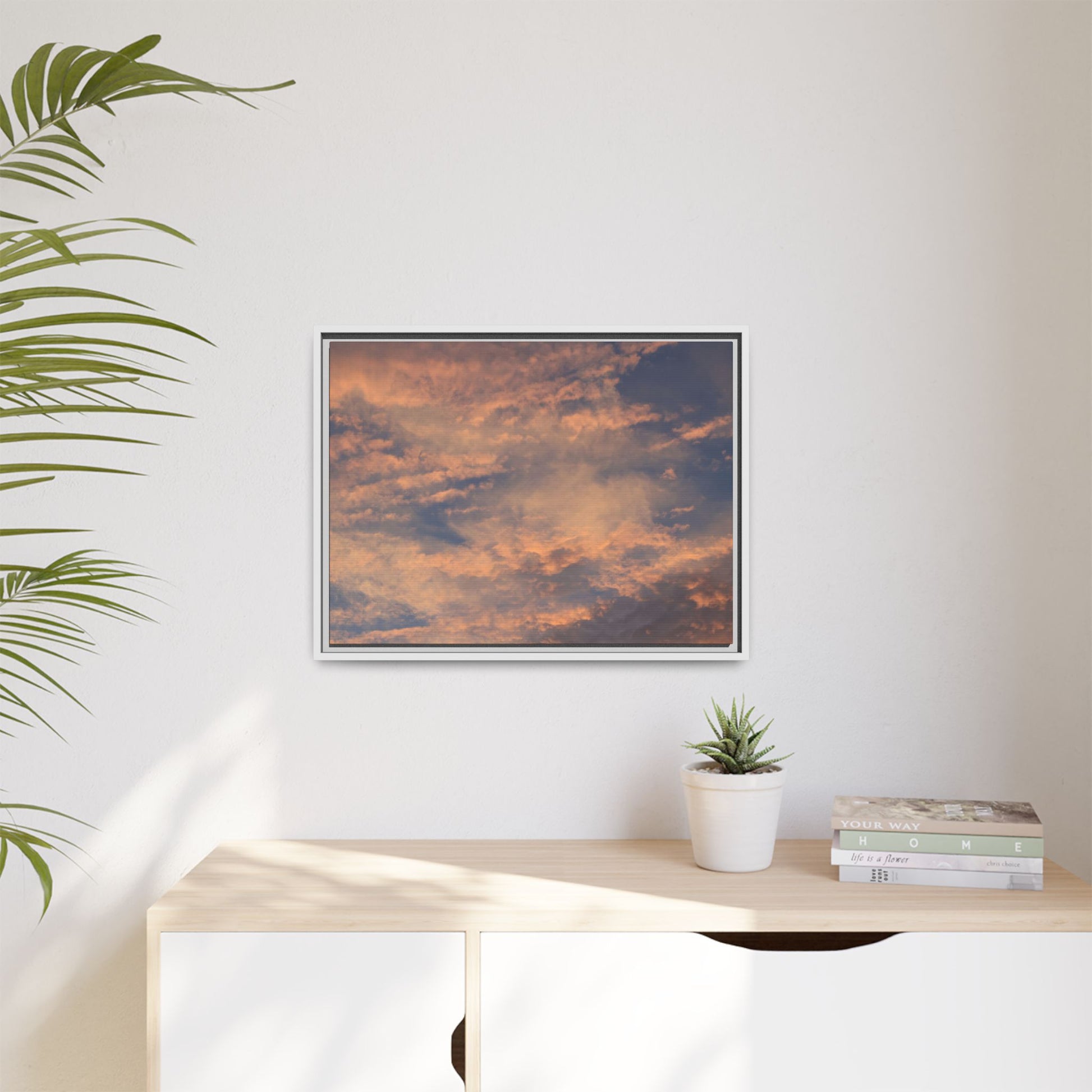 Sunset's Ethereal Canvas - Unique Stretched Canvas Wall Art - Art By Earth
