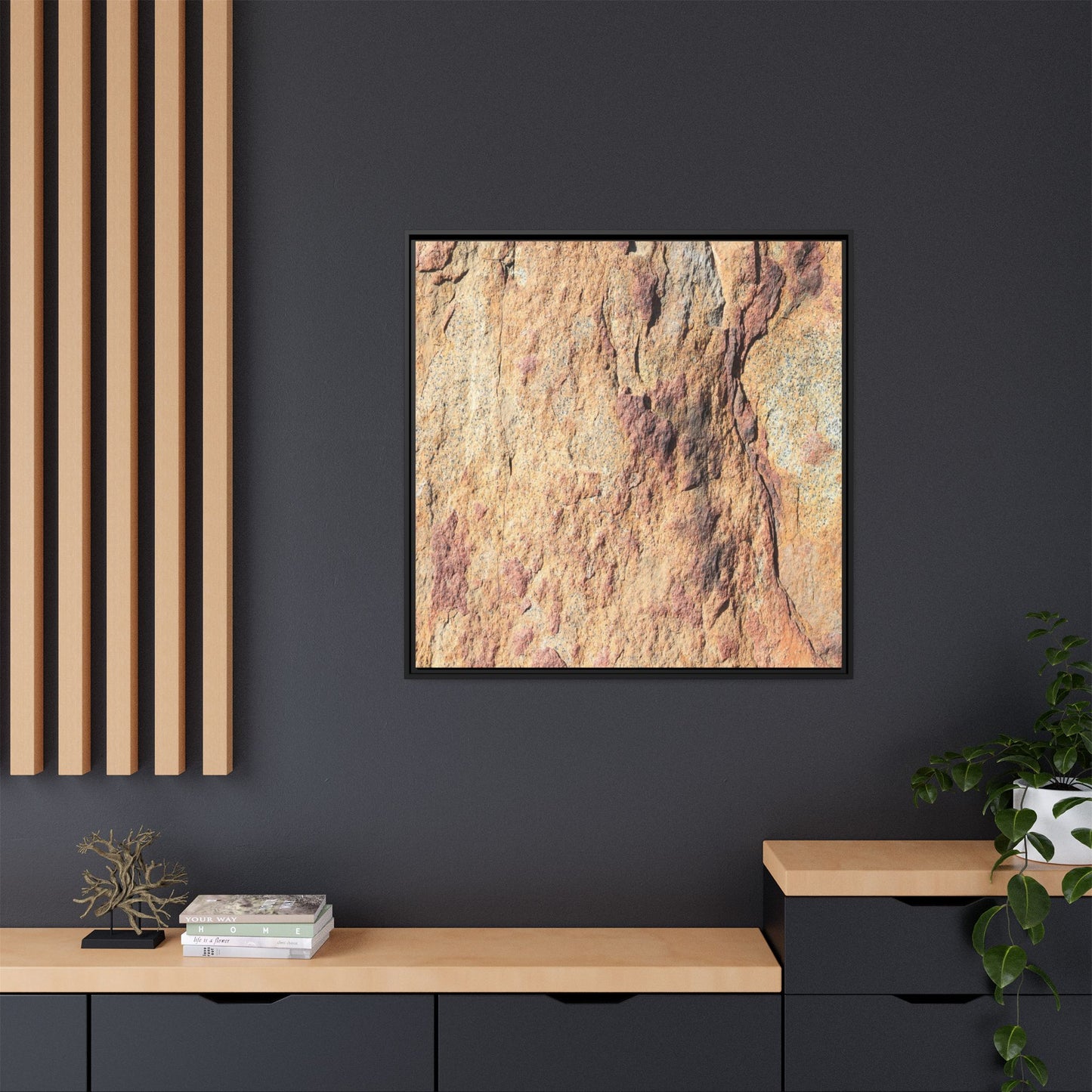 Fractal Stone - Unique Stretched Canvas Wall Art - Art By Earth