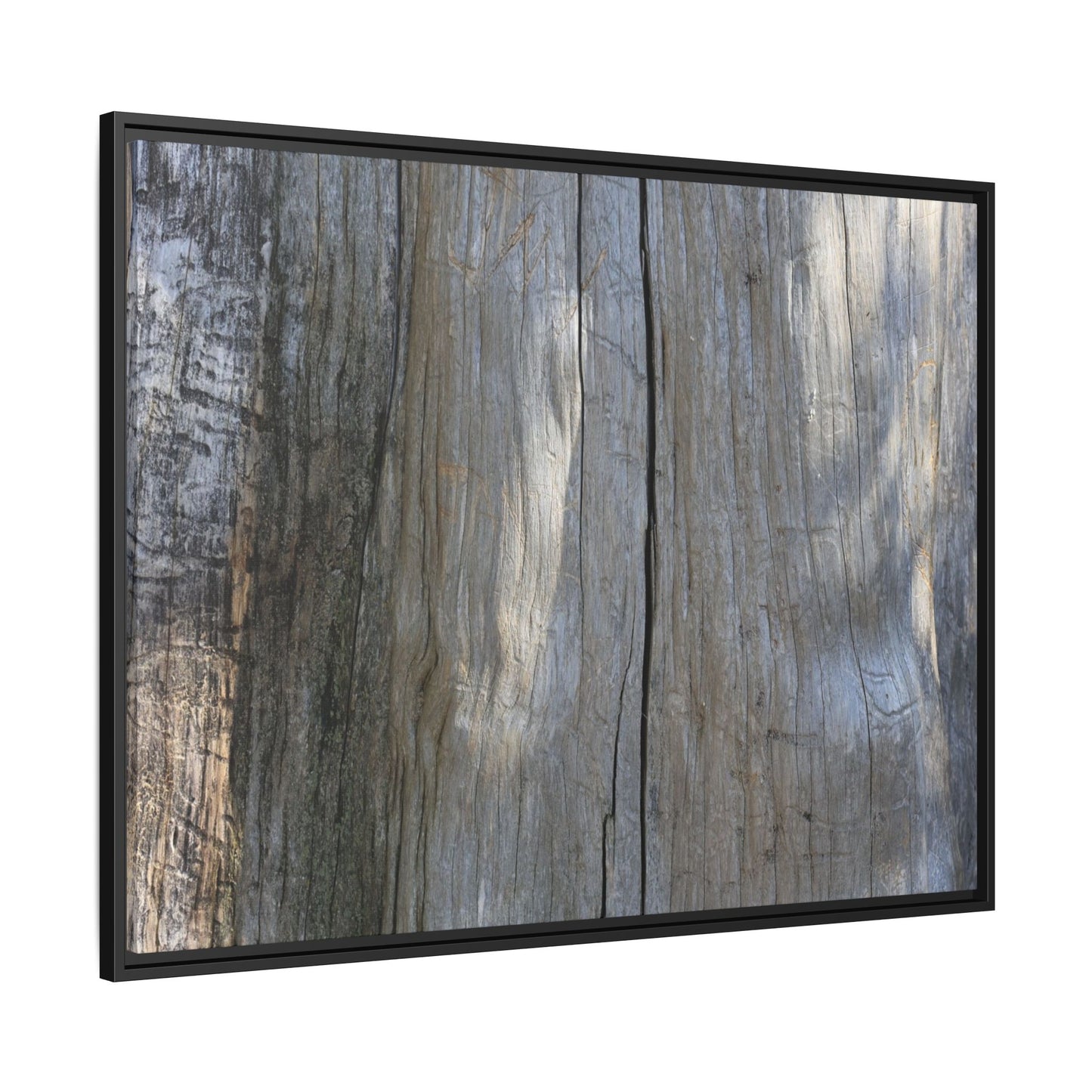 Weathered Wood Surface - Unique Stretched Canvas Wall Art