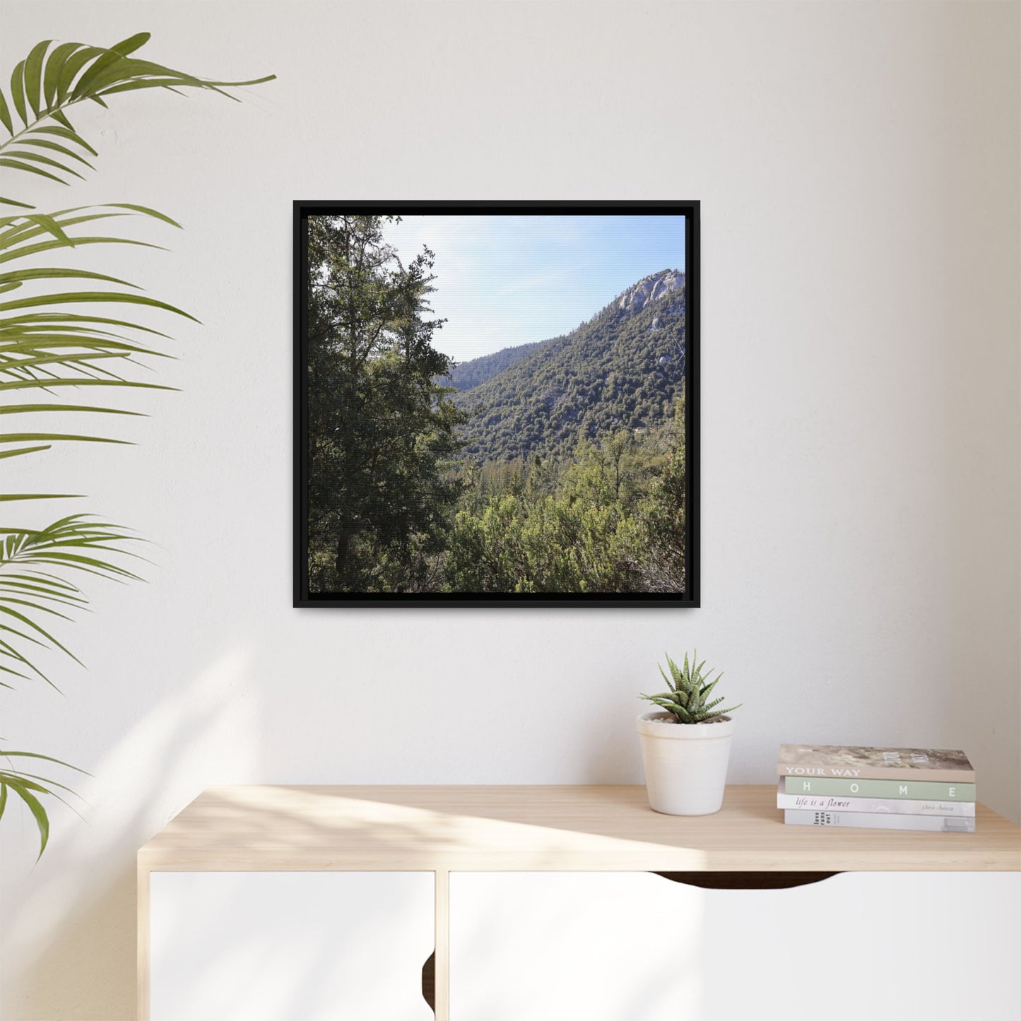 Mountain Valley Forest - Unique Stretched Canvas Wall Art