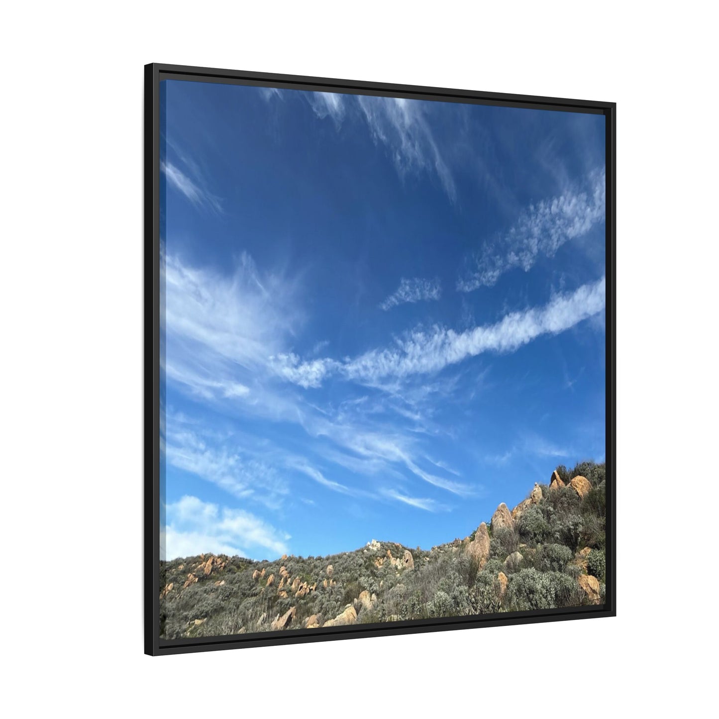 Arid Landscape with Rocky Outcrops - Unique Stretched Canvas Wall Art
