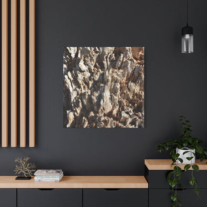 Decaying Bark Symphony - Unique Frameless Canvas Wall Art