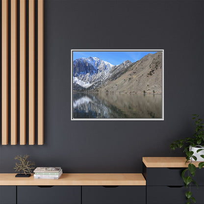 Mountain Mirror - Unique Stretched Canvas Wall Art