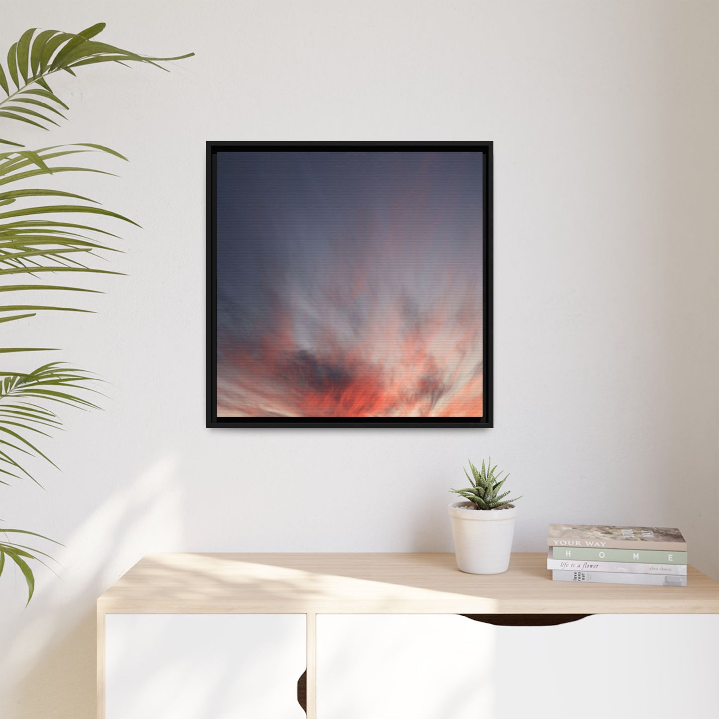 Celestial Blaze - Unique Stretched Canvas Wall Art - Art By Earth