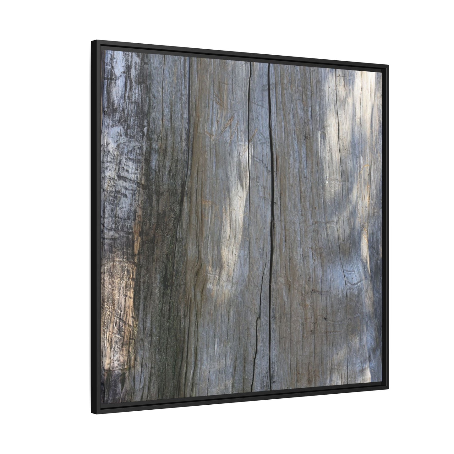 Weathered Wood Surface - Unique Stretched Canvas Wall Art