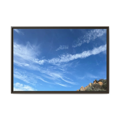 Arid Landscape with Rocky Outcrops - Unique Stretched Canvas Wall Art