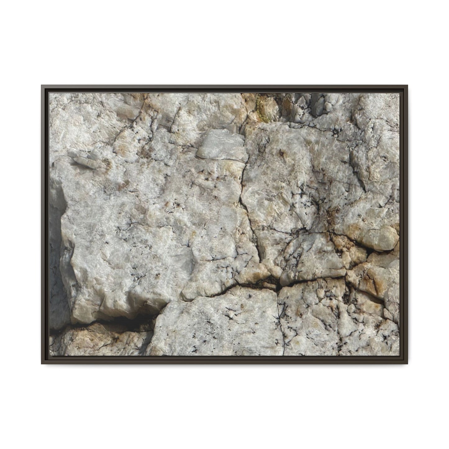 Weathered Limestone Formation - Unique Stretched Canvas Wall Art - Art By Earth
