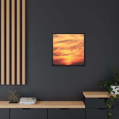 Burning Skies - Unique Stretched Canvas Wall Art - Art By Earth