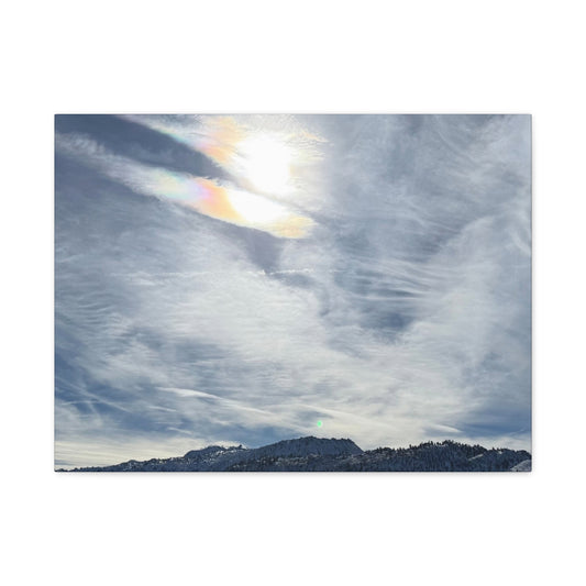 Whispers of Mountain Solitude - Unique Frameless Canvas Wall Art