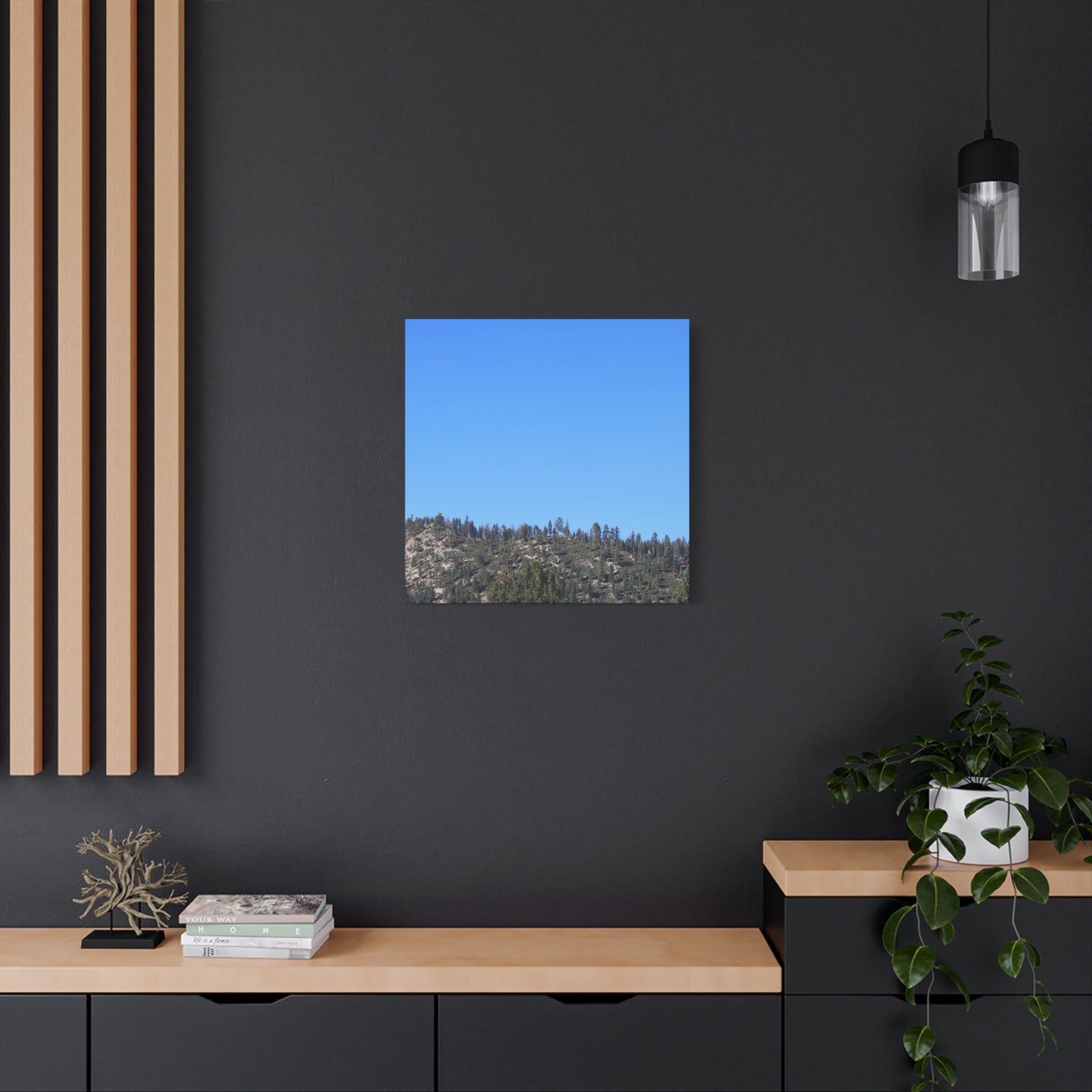 Mountain's Quiet Breath - Unique Frameless Canvas Wall Art