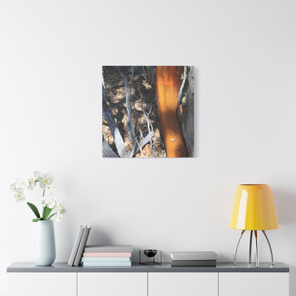Burnt Forest Remnants - Unique Frameless Canvas Wall Art