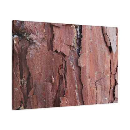 Crimson Fissures - Unique Frameless Canvas Wall Art - Art By Earth