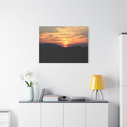 Mountain Twilight - Unique Frameless Canvas Wall Art - Art By Earth