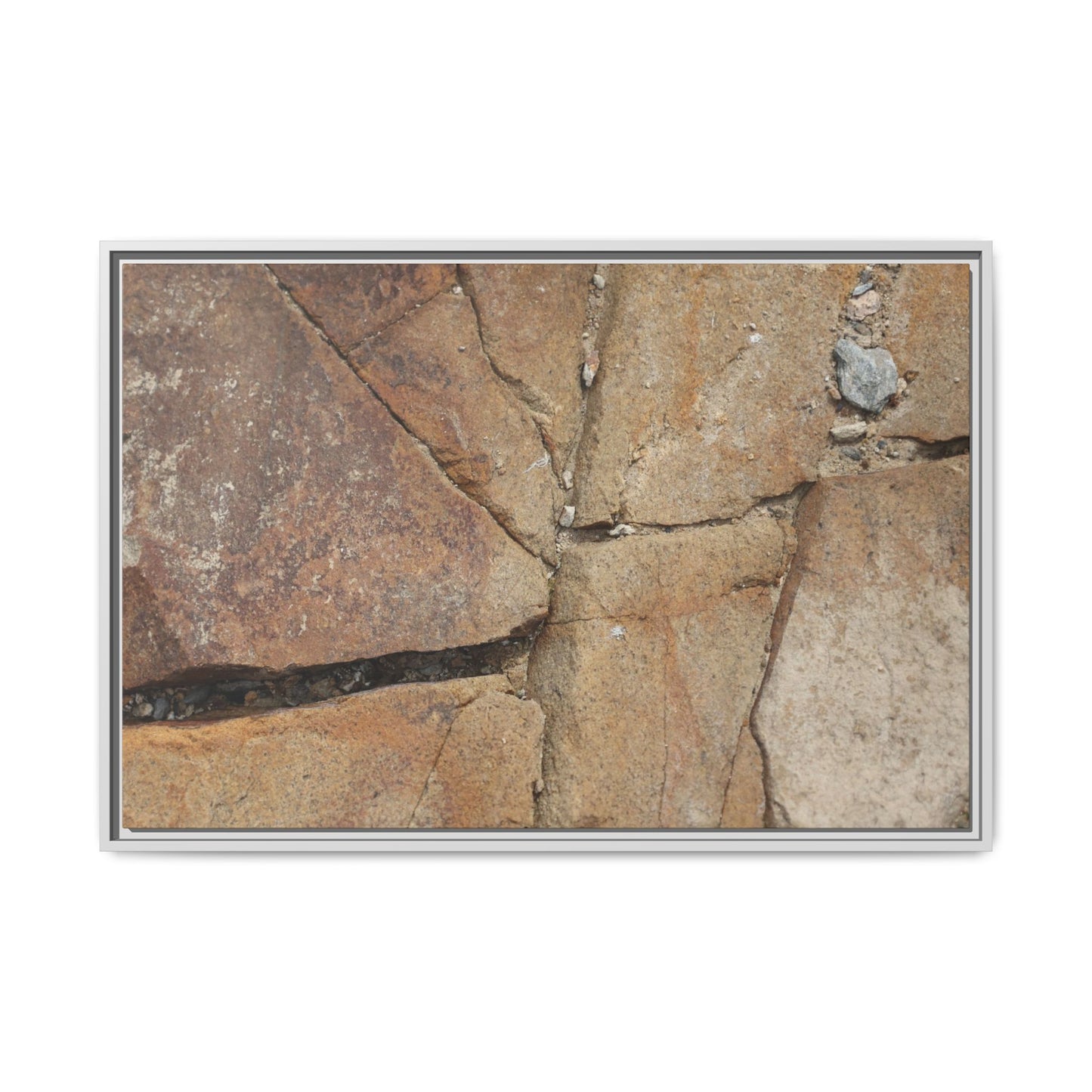 Rusty Crevices - Unique Stretched Canvas Wall Art - Art By Earth