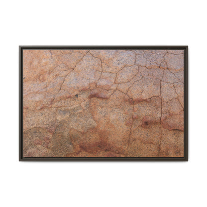Russet Fissures - Unique Stretched Canvas Wall Art - Art By Earth