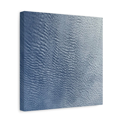 Rippling Echoes of Cerulean Stillness - Unique Frameless Canvas Wall Art - Art By Earth