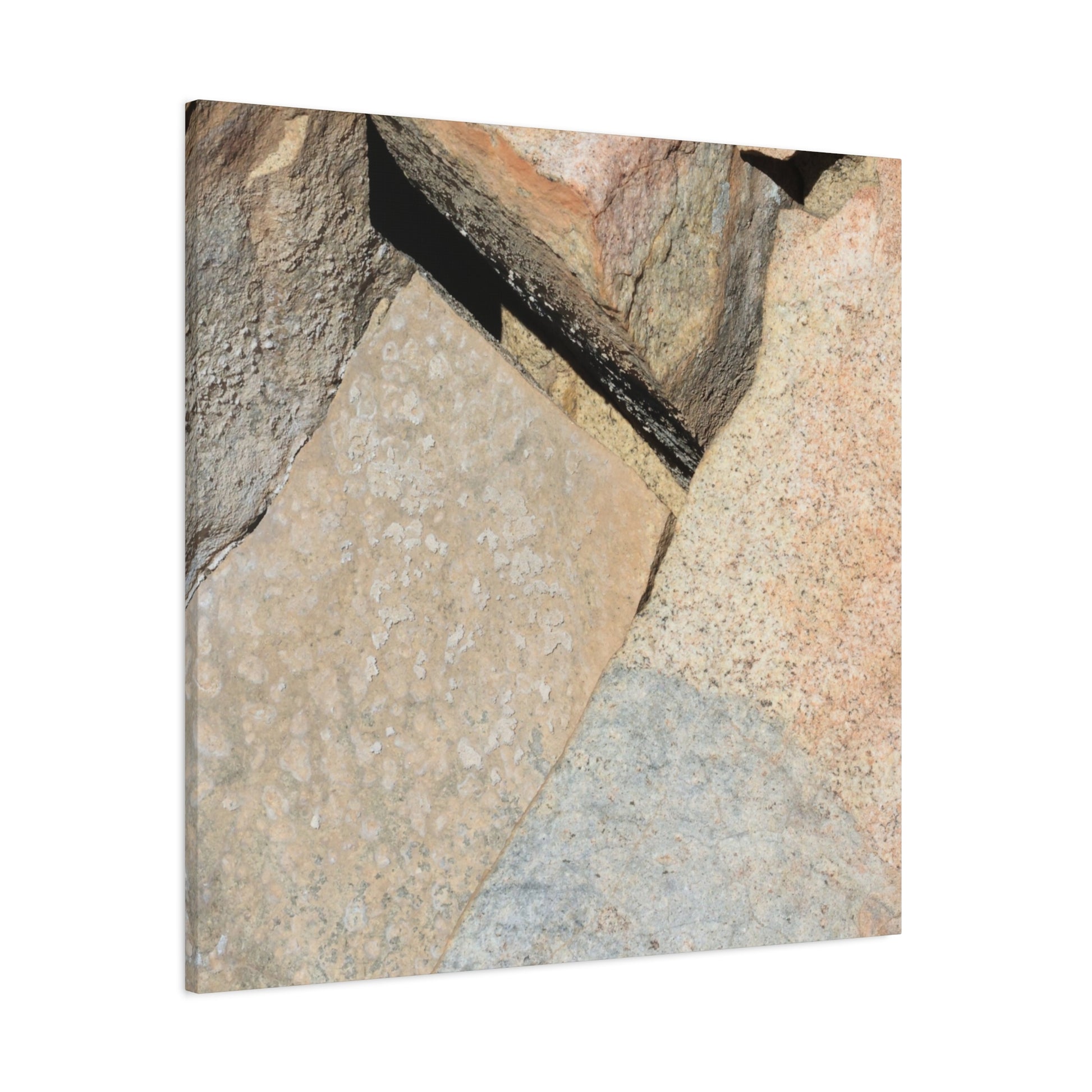 Stone Fragments - Unique Frameless Canvas Wall Art - Art By Earth