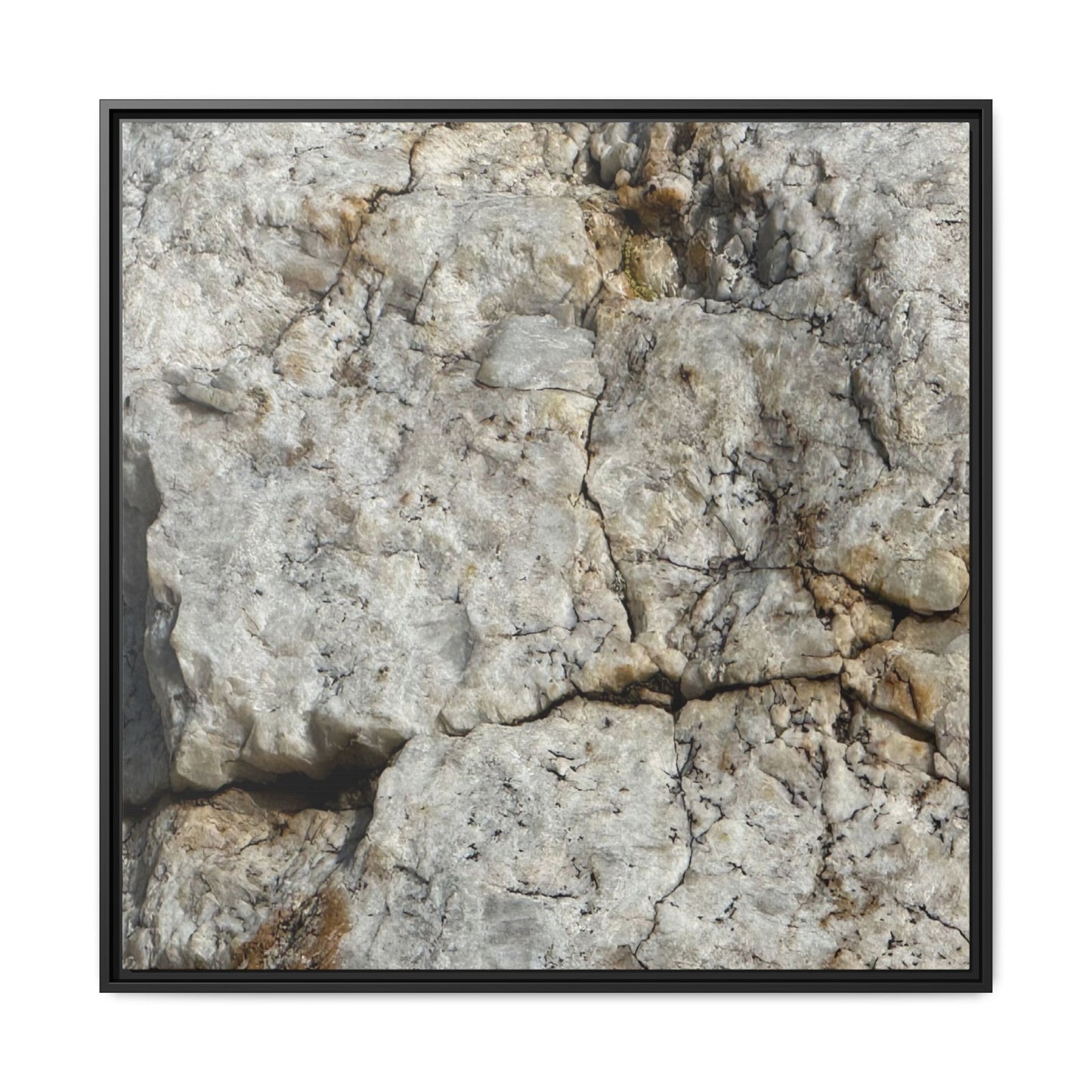 Weathered Limestone Formation - Unique Stretched Canvas Wall Art - Art By Earth