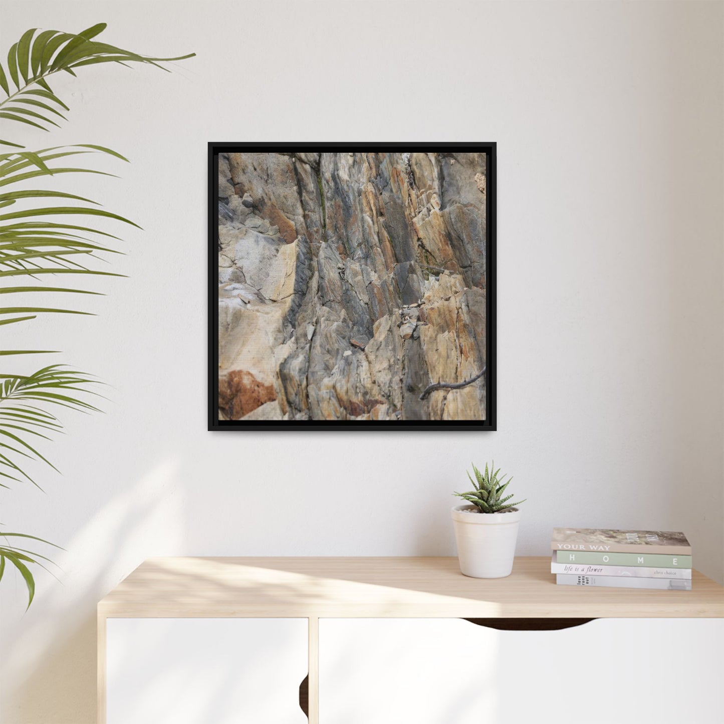 Stone's Silent Symphony - Unique Stretched Canvas Wall Art - Art By Earth