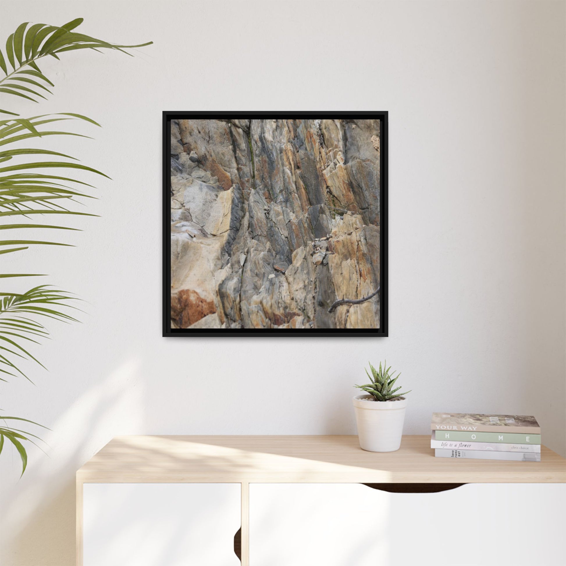 Stone's Silent Symphony - Unique Stretched Canvas Wall Art - Art By Earth
