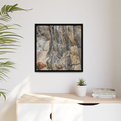 Stone's Silent Symphony - Unique Stretched Canvas Wall Art - Art By Earth