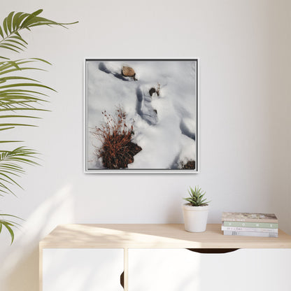 Frostbound Whispers - Unique Stretched Canvas Wall Art