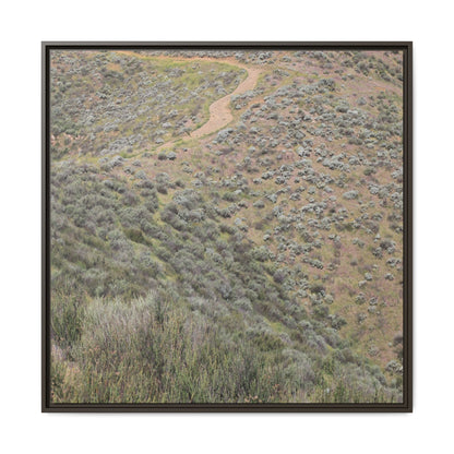 Arid Landscape with Winding Path - Unique Stretched Canvas Wall Art - Art By Earth