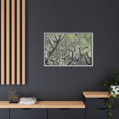 Prickly Paradise - Unique Stretched Canvas Wall Art - Art By Earth