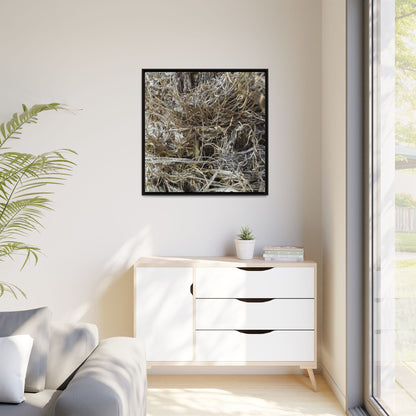 Tangled Whispers of Autumn - Unique Stretched Canvas Wall Art - Art By Earth